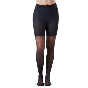 Spanx Womens Higher Power Shaping Sheers Not High Waist Size F Black Shapewear